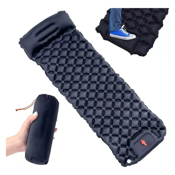 Colchoneta De Camping Ultraligera Autoinflable Con Almohada