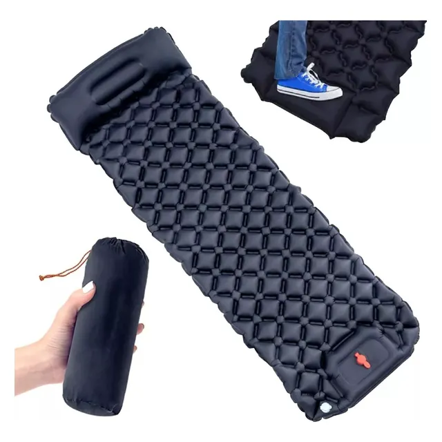 Colchoneta De Camping Ultraligera Autoinflable Con Almohada