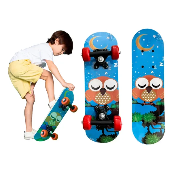 Patineta Skate Niños 43cm Trucks Pvc Reforzado C/premium