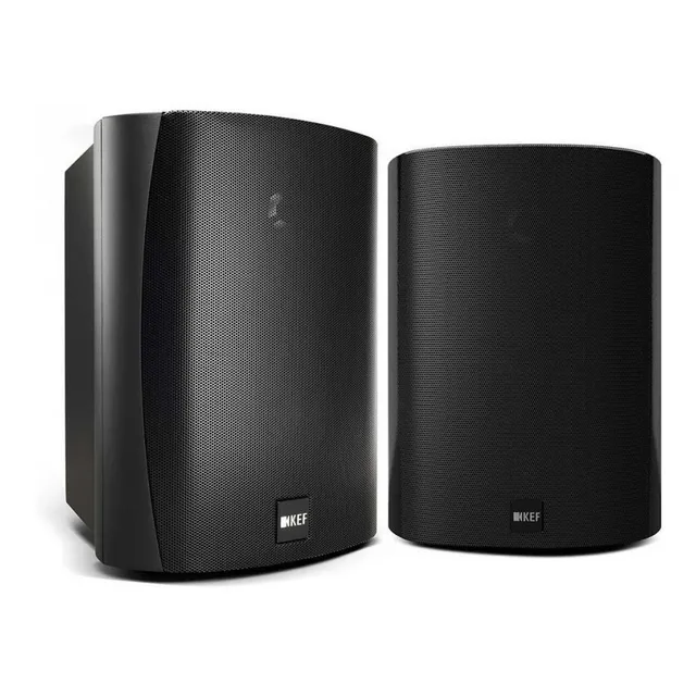 Par de cajas negras Kef Ventura 5 para interiores y exteriores