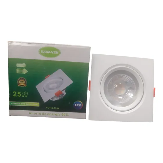 Lampàra Tipo Ojo De Bey Cuadrada 25w 110v Ilumven