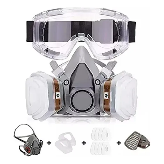 Careta Mascara + Gafas Protectora Industrial Soldar, Pintar