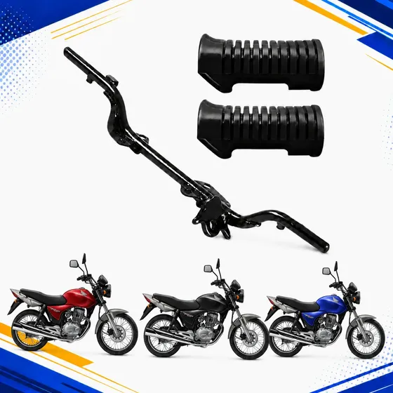 Estribo Com 2 Borracha Cg 125 150 160 Titan Fan Cargo Start