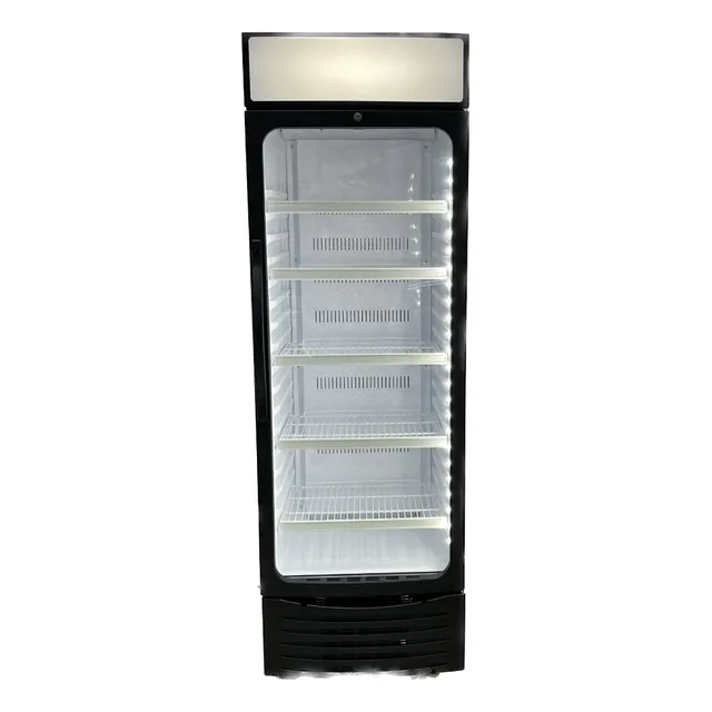 Heladera Botellero Expositor 1 Puerta Vidrio 370l Kuma