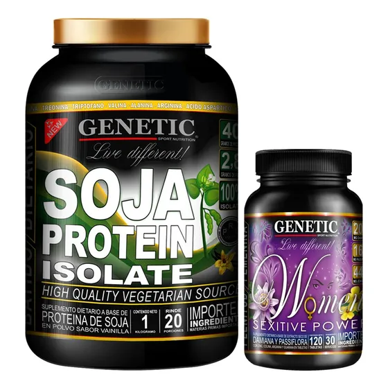 Soja Protein Vegano Antioxidante Zinc Guaraná Women Genetic