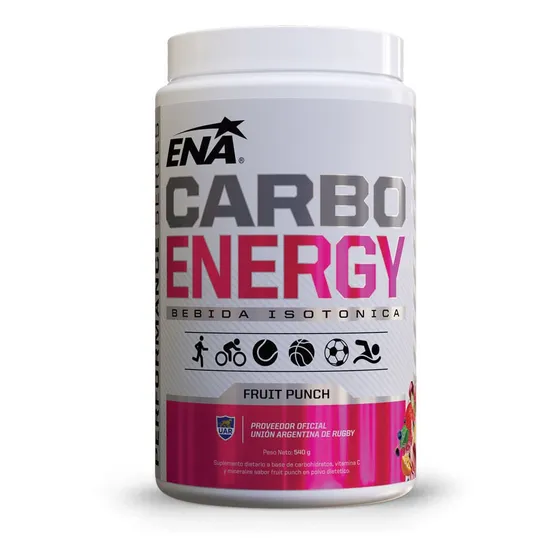 Ena Carbo Energy Polvo Bebida Isotonica Fruit Punch X 540 G Ponche De Frutas