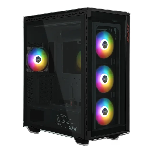 Gabinete Xpg Battlecruiser Ii Rgb Black Cristal Templado