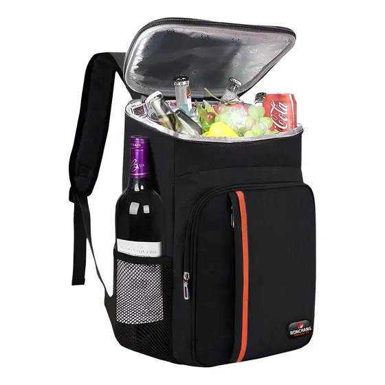 Mochila Cooler Bolsa 24l Térmica Cerveja Churrasco Praia Bag Cor Preto