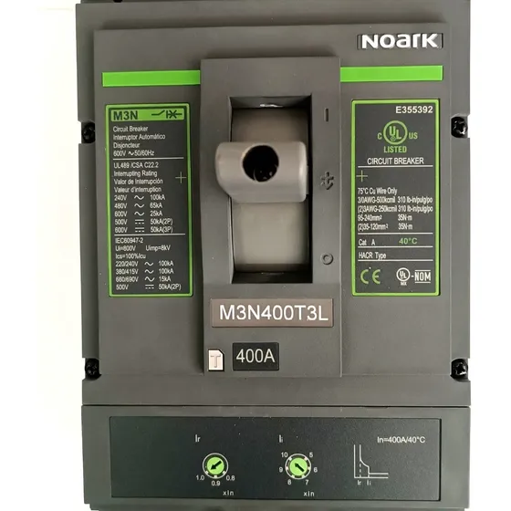 Interruptor De Caja Moldeada 400 A. Marca Noark