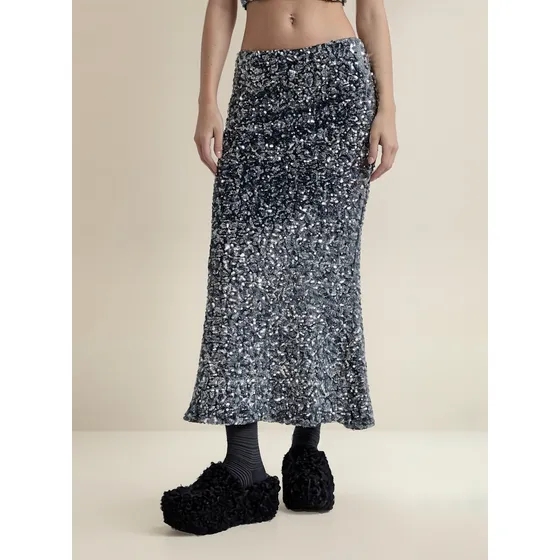 Falda Larga Lentejuelas Magma