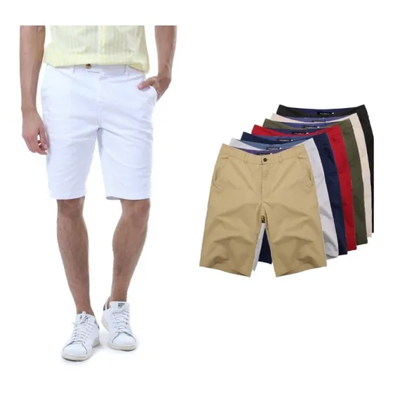 Shores Bermuda De Hombre Shores Dril Strech De Alta Calidad