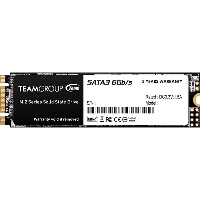 Disco Sólido Ssd Teamgroup Ms30 1tb M.2 2280 Sata Iii Color Negro