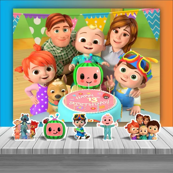 Kit Festa Infantil Painel + Displays Diversos Temas