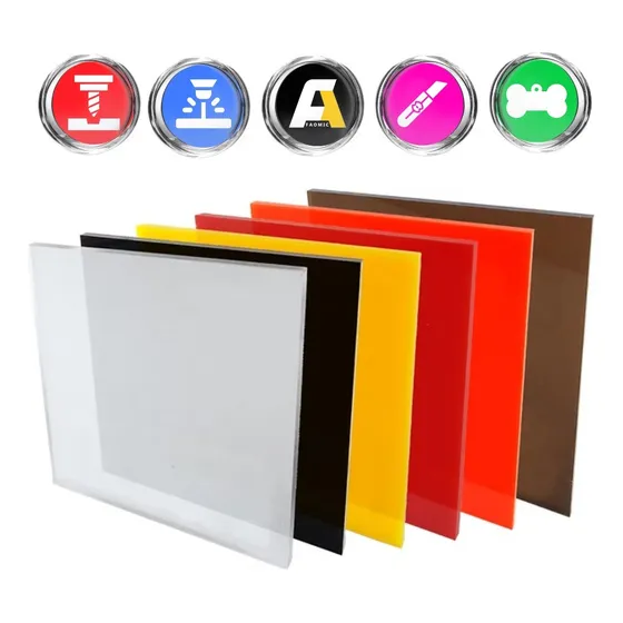 Acrílico Colores Color Solid 40x40cm 3mm Cnc Laser Papel