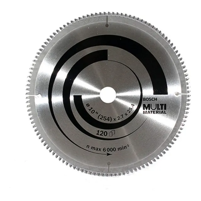 Disco De Corte Madera Aluminio 10   PuLG 120 Dientes Bosch