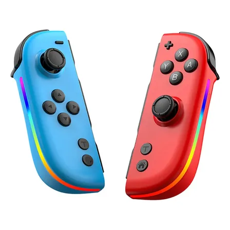 Controle Rgb Para Nintendo Switch Ergonômico Azul