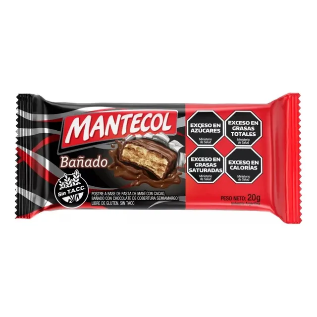 Mantecol Bañado En Chocolate X 18 U