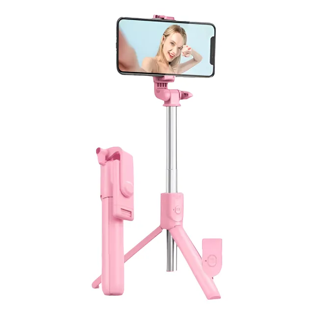 Palo De Selfie Con Trípode Celular Control Bluetooth 
