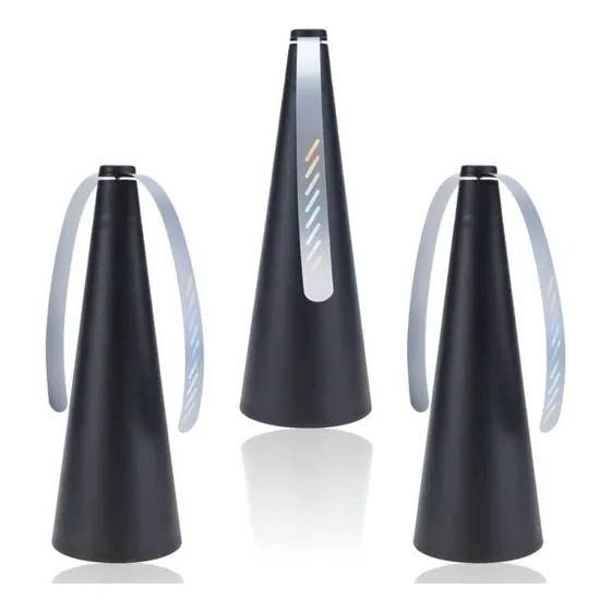 3x Ventilador Repelente Mesa Turbo Mosquito Espanta Insetos