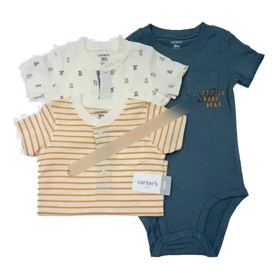 Ropa De Bebé, Pack De 3 Bodys Para Bebé, Marca Carter´s