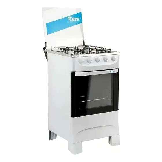 Cocina Tem Aniversario 4h Horno Supergas Tapa De Vidrio Color Blanco | Cuotas sin interés