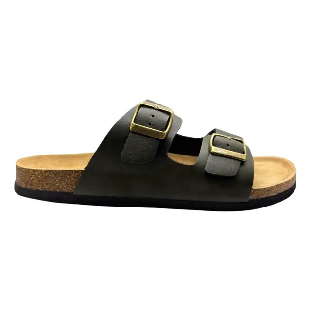 Sandalia Corcho Gladiadoras Hombre Zueco Doble Hebilla Aven