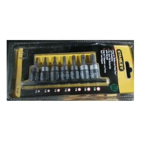 Juego Dados Punta Torx 7pzas Stanley 87-342 Acople 3/8