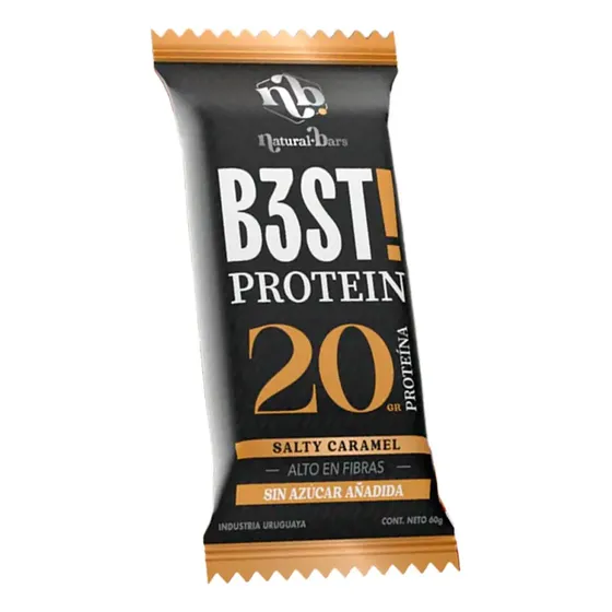 Barra Best 20gr Proteina Sabor Salty Caramel Caja X10 Natural Bars | Cuotas sin interés
