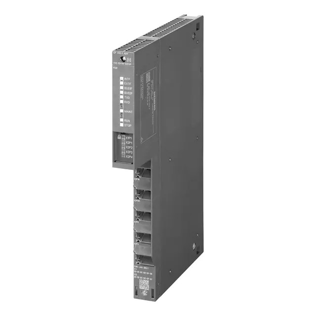 Procesador de Comunicaciones Siemens 6gk7443-1gx30-0xe0 4 Puertos RJ45 Compatible con TCP  UDP y PROFINET IO