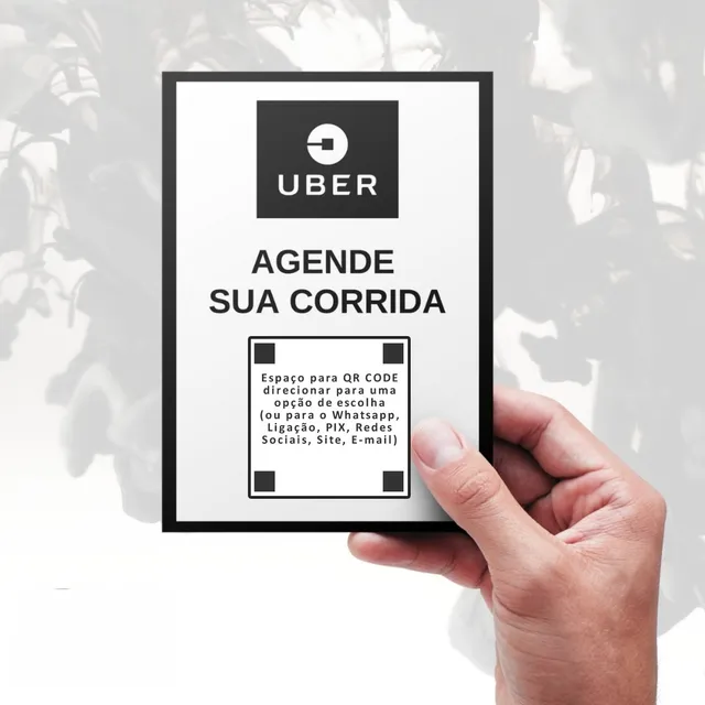 Arte Digital Com Qr Code - Crachá - Cartão Motorista Taxista