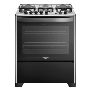 FogĂŁo De Piso 5 Bocas Dako Magister Com Grill E Forno De 100 L Preto Com Mesa De Inox FogĂŁo De Piso 5 Bocas Dako Magister Com Grill E Forno De 100 L Preto Com Mesa De Inox