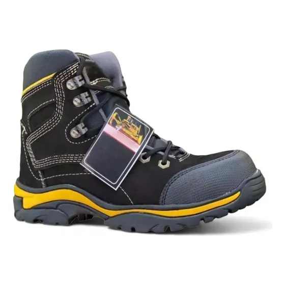 Botas En Cuero Hombre Punta De Seguridad Dieléctrica Cosidas