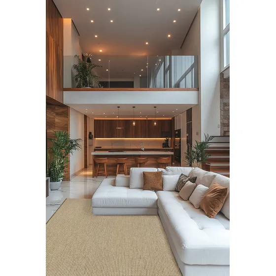 Tapete Sarja São Carlos 1,50x2,00 Sala Quarto Escritório Comprimento 1.5 M Cor Papilo 08/19 Largura 2 M