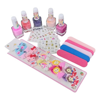 Kit Spa Nenas Uñas 20 Art Esmaltes Stickers Limas Hebillas Kit Spa Nenas Uñas 20 Art Esmaltes Stickers Limas Hebillas