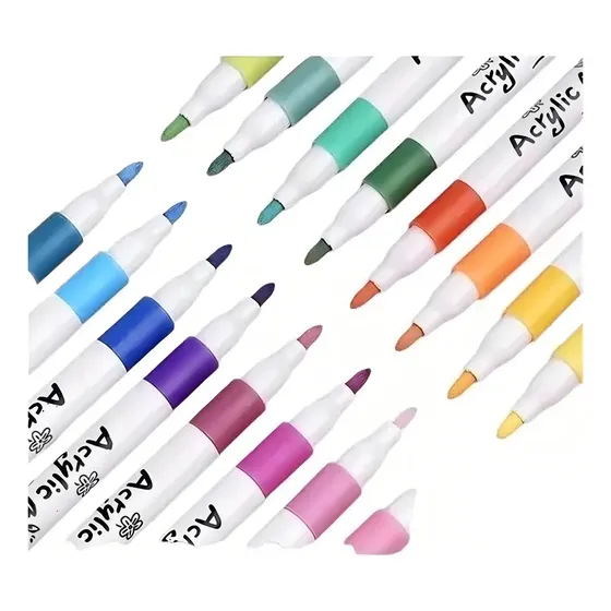 Marcadores Pintura Acrílica Okay 60 Colores Punta Pincel Multisuperficie | Cuotas sin interés