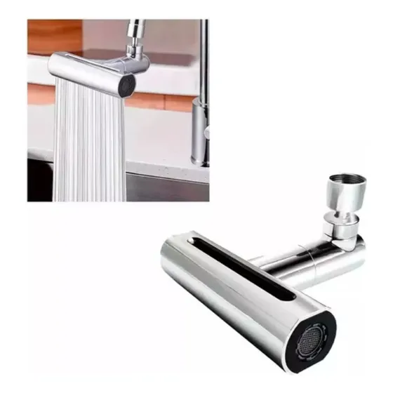 Canilla Adaptador Extensión Grifo Giratorio 360° 4 Chorros