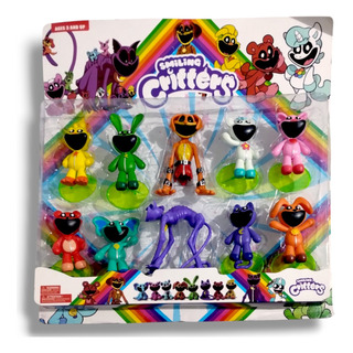 Bonecos Smiling Critters Cartela Com 10 Personagens Novo Bonecos Smiling Critters Cartela Com 10 Personagens Novo