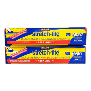 Plástico Adherente Stretch-tite Kirkland 69.67 M2 2 Pzas Plástico Adherente Stretch-tite Kirkland 69.67 M2 2 Pzas