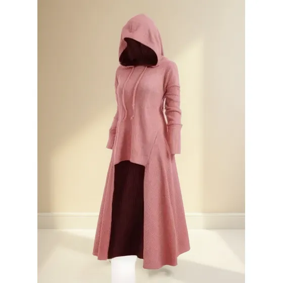 Vestido De Halloween Com Vestido Gótico Medieval De Cor Sóli