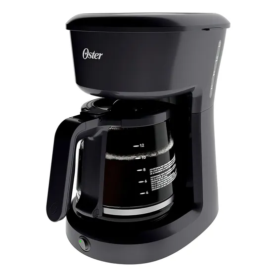 Oster® Cafetera De 12 Tazas, Con Filtro Permanente, Negra, Bvstdcs12b