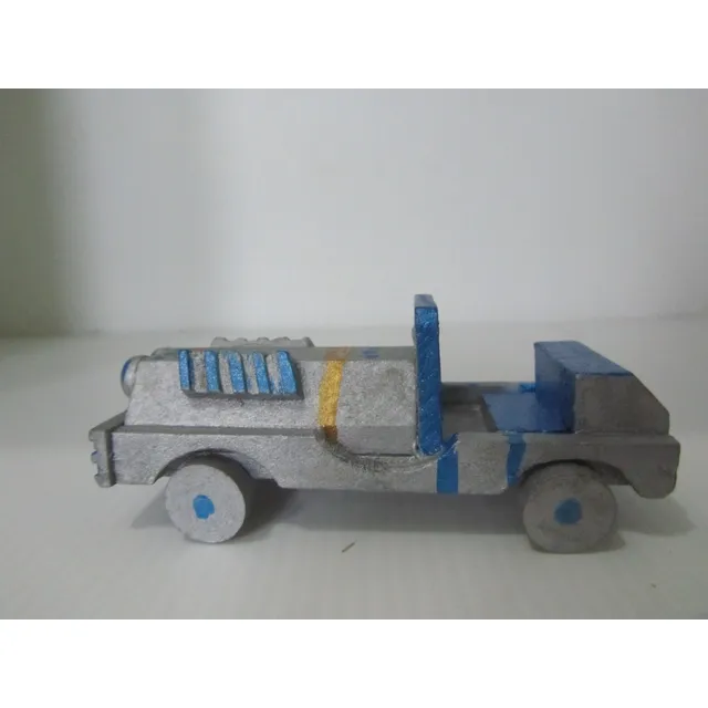 Ultra Antiguo Carrito Auto De Madera Raro Unico