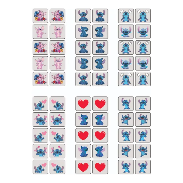 60 Adesivos De Unha 3d Lilo Stitch Pronto -  Mini