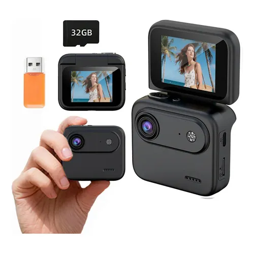 Mini Camara Ccd 32gb 2.0 Reversible Grabación De Pantalla