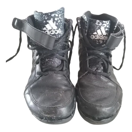Botitas Zapatillas adidas Negras N 37 Cordones Abrojos