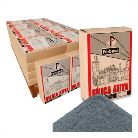 Micro Sílica Ativa Aditivo Cimento Ferbasa Obra 10kg N/a