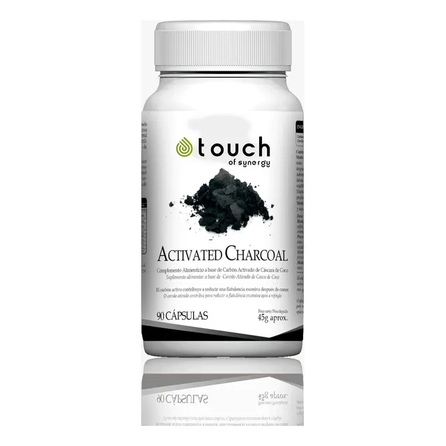 Touch Of Synergy Activated Charcoal 90 Cápsulas Veg.