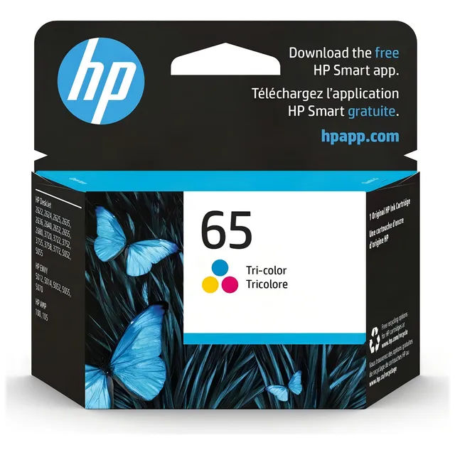 Hp 65 N9k01an Cartucho De Tinta Tricolor