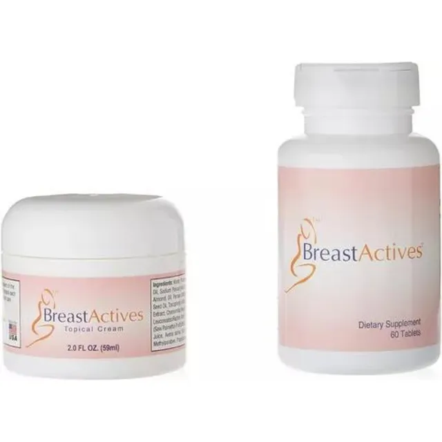Breast Actives Crema Y Pastillas Aumentar Busto Mujer