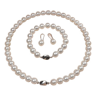 Conjunto De Joyas Románticas Collar De Perlas De Concha Conjunto De Joyas Románticas Collar De Perlas De Concha