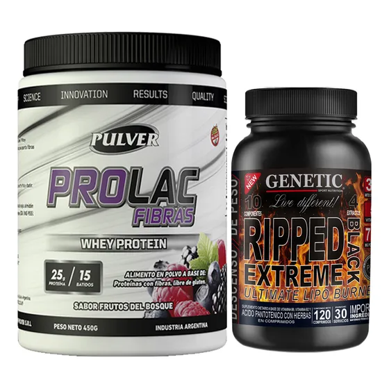 Reemplaza Comida Dieta Prolac Quemador Ripped Black Genetic